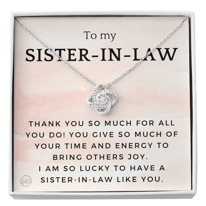 Sister-in-Law Gifts | Husband's Sister, Wife's Sister, Christmas Gift for Sister in Law, Birthday, Wedding, Future Sister Necklace 1103fKA