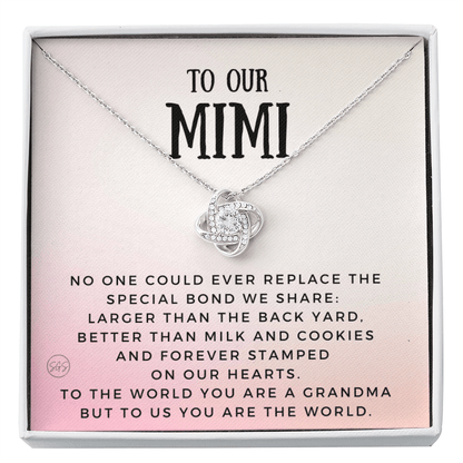 Gift for Mimi | Grandmother Nickname, Grandma, Mother's Day Necklace, Birthday, Get Well, Missing You, Mimi Definition, Christmas, From Family Grandkids  Granddaughter Grandson 1118bK