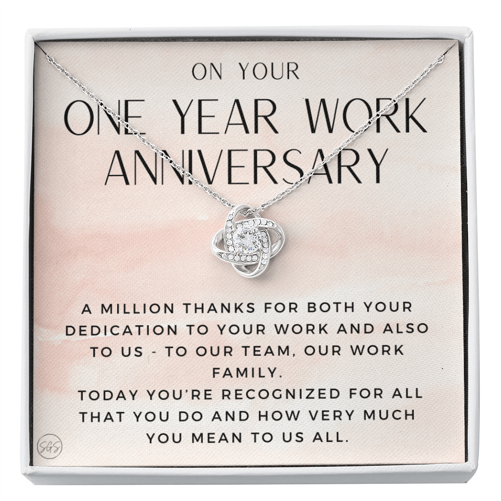One Year Work Anniv. Gift - Thank You Gift from Boss, 1 Yr Job Anniversary, Employee Appreciation, Co-Worker, Congrats, Years of Service