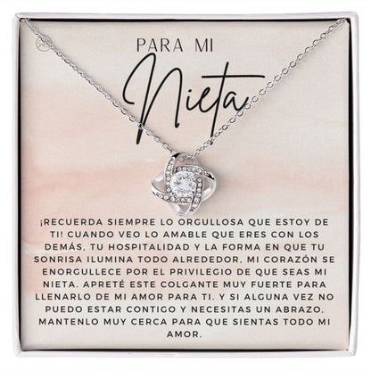 Regalo de Nieta, Granddaughter Gift | En Español, From Grandma, Necklace from Grandparents De Los Abuelos, Birthday, Graduation, Teen Girl 1