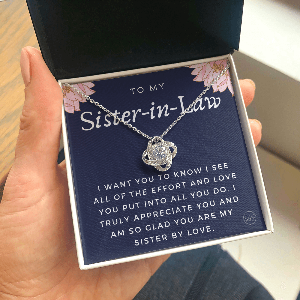 Sister-in-Law Gifts | Husband's Sister, Wife's Sister, Christmas Gift for Sister in Law, Birthday, Wedding, Future Sister Necklace 1103gKA