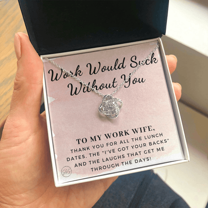 Work Wife Gift | Best Friend at the Office, Christmas, Favorite Co-Worker, Work, Job Anniversary, Employee, Boss, Small Business, Thank You, Bestie Funny 1029wdKA