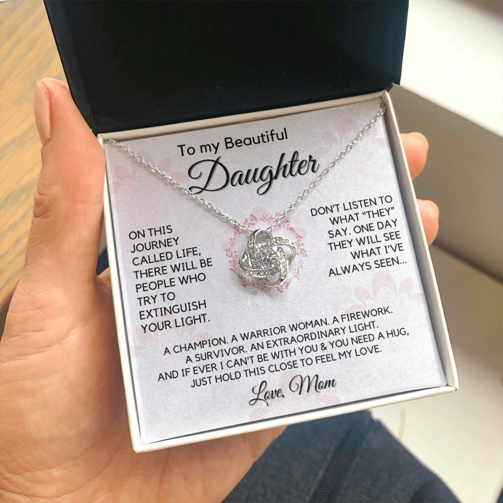 Gift for Daughter From Mom | My Beautiful Girl, Birthday, Graduation, Christmas Present, From Mother, Stepmom, Gift for Teen Girl, Adult Daughter, Adult Baptism, Confirmation, Mother's Day 1118-11K