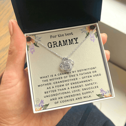 Gift for Grammy | Grandmother Nickname, Grandma, Mother's Day Necklace, Birthday, Get Well, Missing You, Grammy Definition, Christmas, From Family Grandkids  Granddaughter Grandson 1118cK