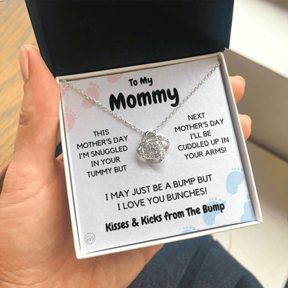 Baby to Mom Gift | Mother's Day Present from the Baby Bump, Mommy To Be Necklace, Gift for Expecting Mom From Baby Boy or Girl, New Mom MD1K