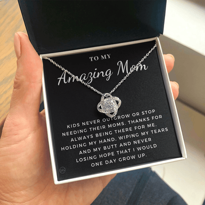 Gift for Mom | For An Incredible Mom, Mother's Day Necklace, From Daughter, Gift for New Mom, Pregnant Sister Gift, Christmas Gift 1112dKA