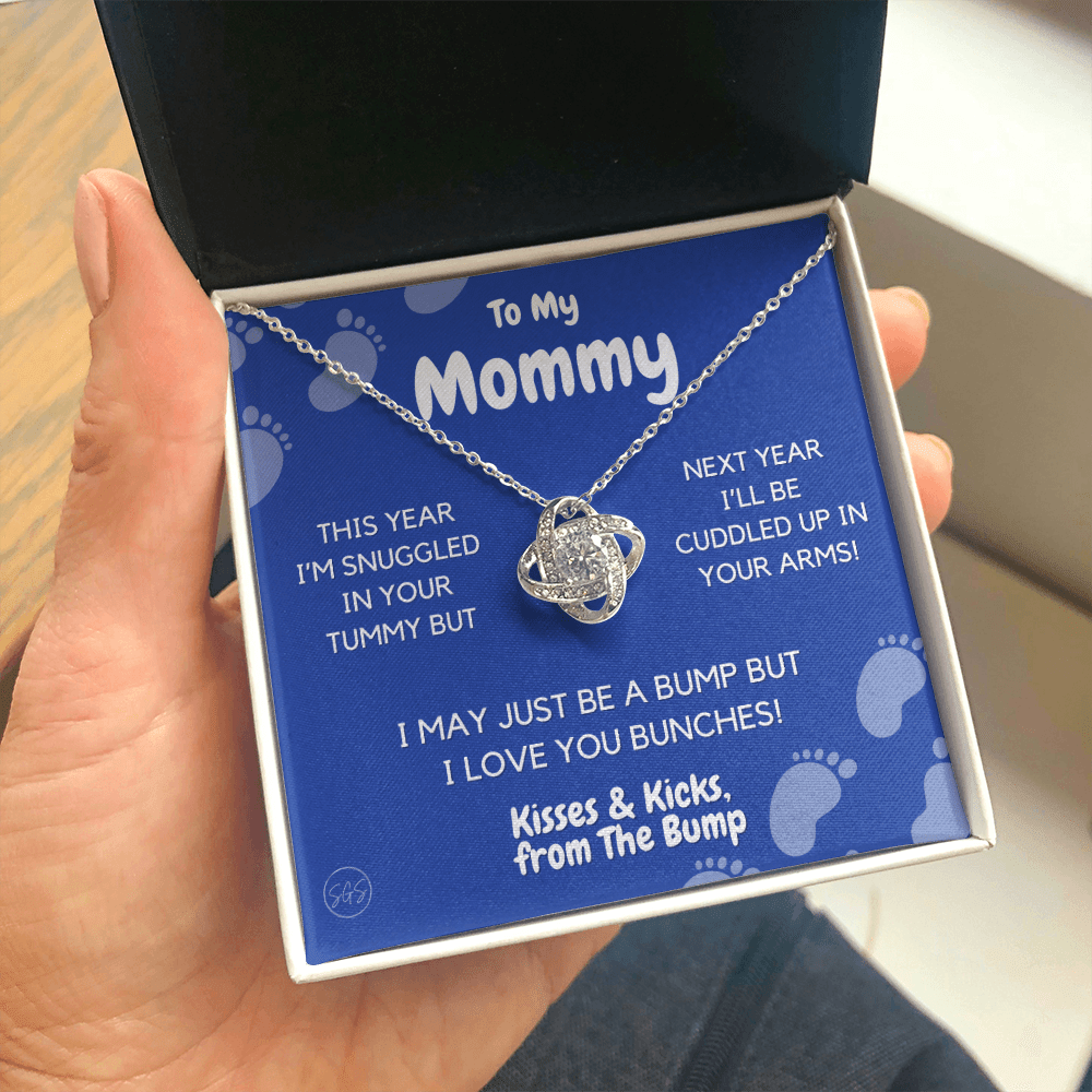 Baby to Mom Gift | Mother's Day Present from the Baby Bump, Mommy To Be Necklace, Gift for Expecting Mom From Baby Boy or Girl, New Mom 04K