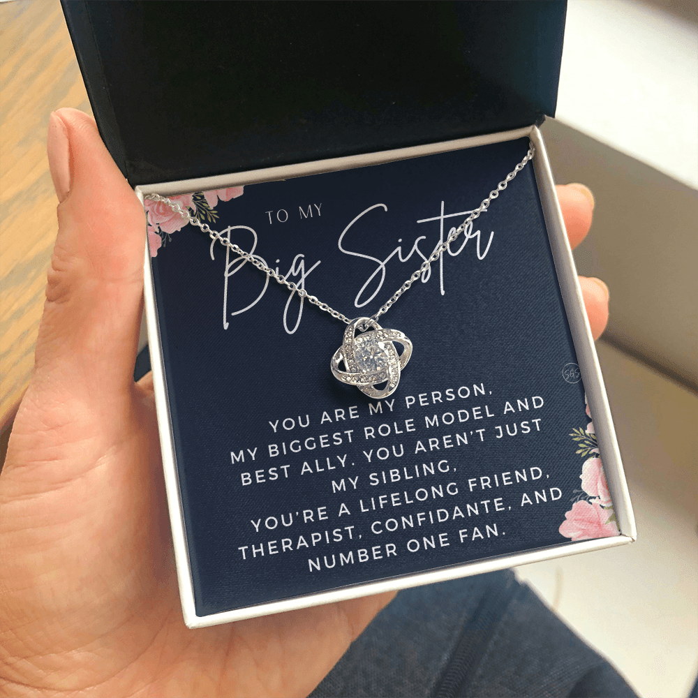 Big Sister Gift| Necklace for Older Sister, Christmas Idea, Birthday Present from Younger Sister, Best Big Sis, Heartfelt & Cute 1111bKA