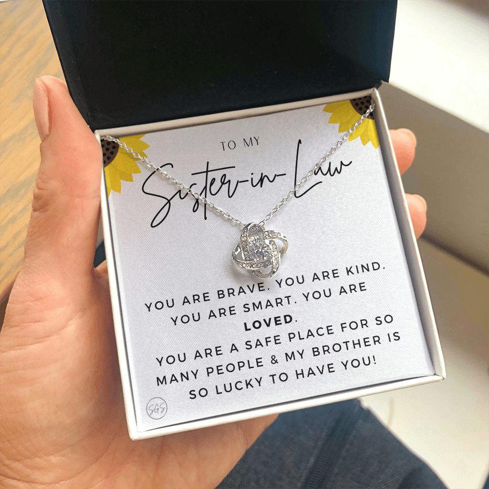 Sister-in-Law Gifts | Husband's Sister, Wife's Sister, Christmas Gift for Sister in Law, Birthday, Wedding, Future Sister Necklace 1103hKA