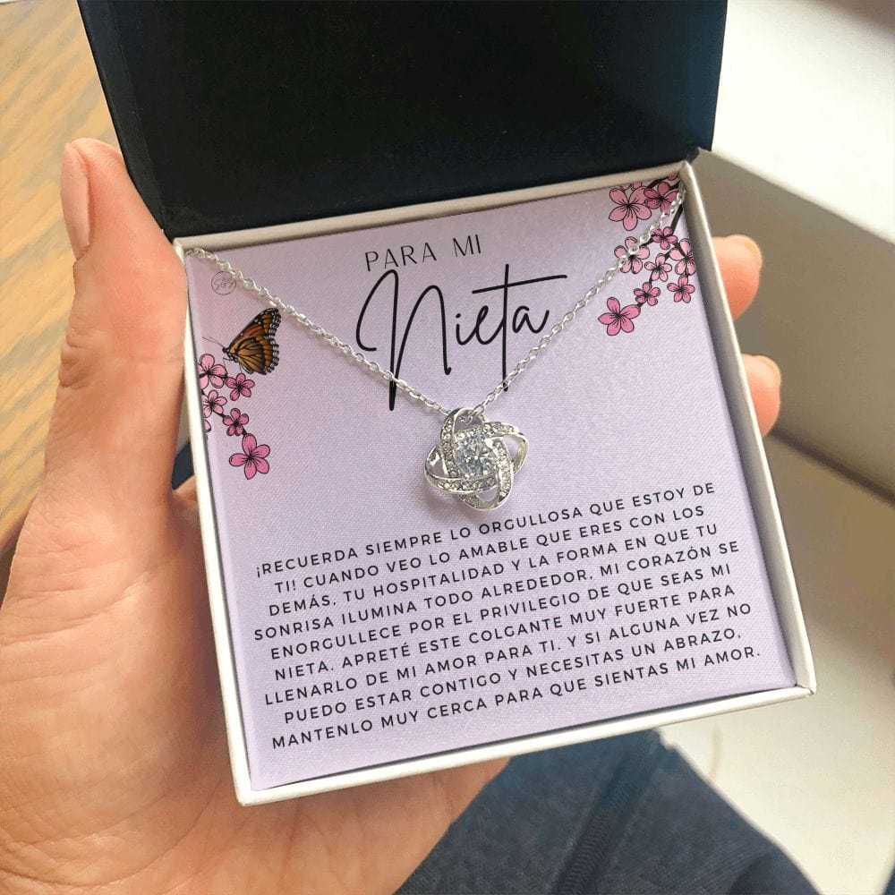Regalo de Nieta, Granddaughter Gift | En Español, From Grandma, Necklace from Grandparents De Los Abuelos, Birthday, Graduation, Teen Girl 2