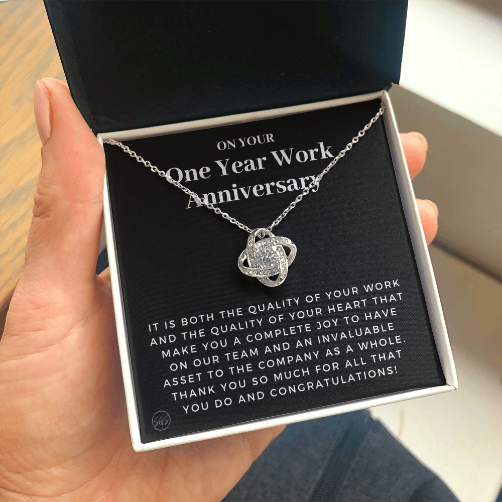 1 Year Job Anniversary Gift | Thank You Gift from Boss, Employee Work Appreciation, Co-Worker, Congrats, Years of Service AN01K