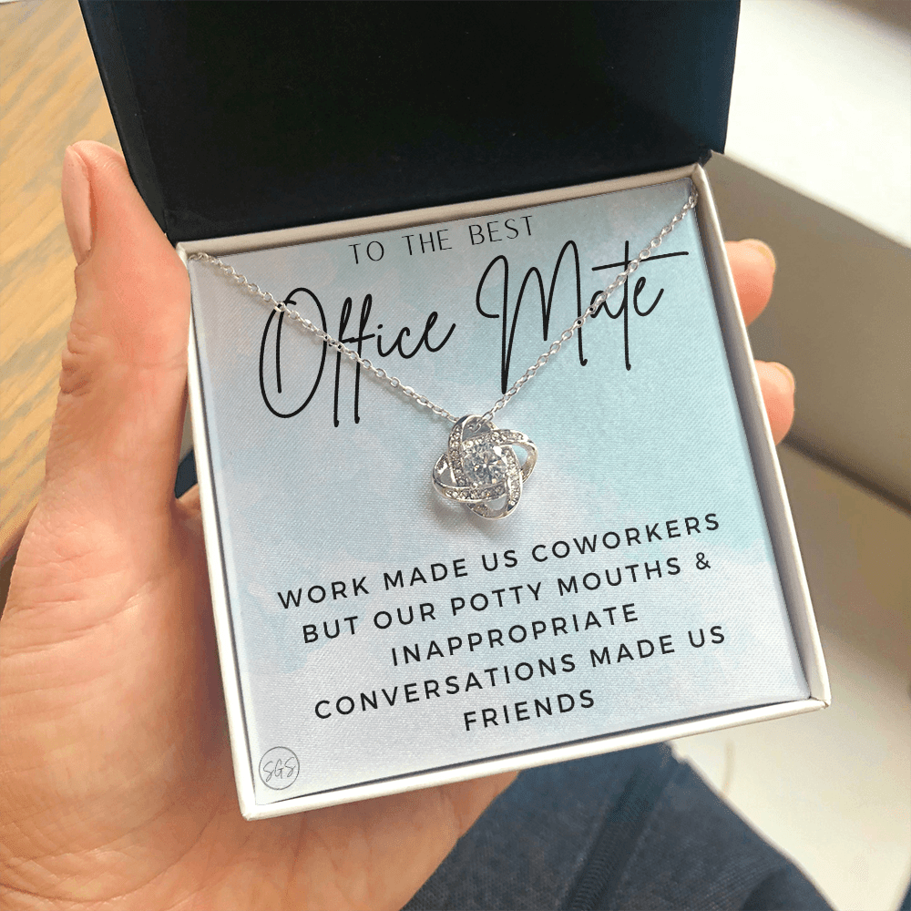 Office Mate Gift | Work Made Us Coworkers but Our Potty Mouths Made Us Friends, Office Bestie, Funny Christmas Gift, Cubicle 1111ombKA
