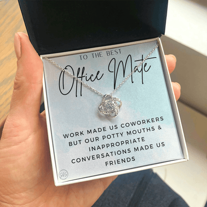 Office Mate Gift | Work Made Us Coworkers but Our Potty Mouths Made Us Friends, Office Bestie, Funny Christmas Gift, Cubicle 1111ombKA