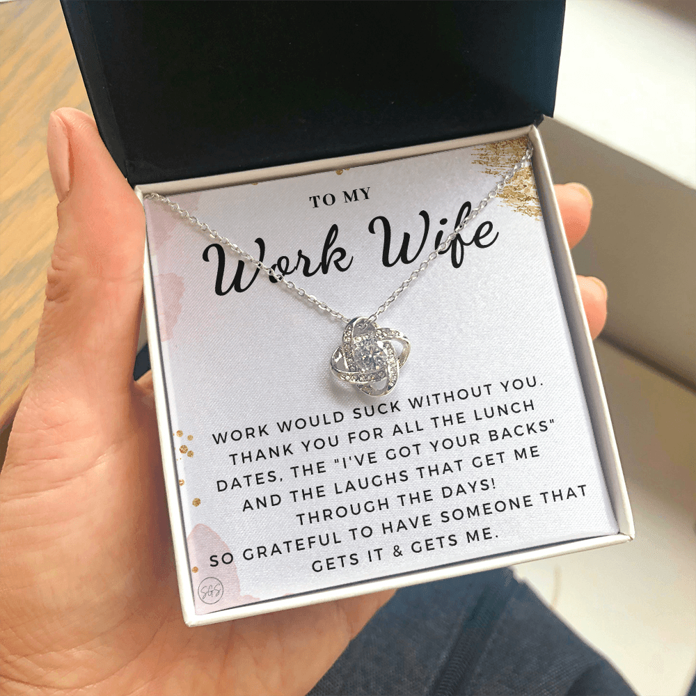 Work Wife Gift | Best Friend at the Office, Christmas, Favorite Co-Worker, Work, Job Anniversary, Employee, Boss, Small Business, Thank You, Bestie Funny 1029wbKA