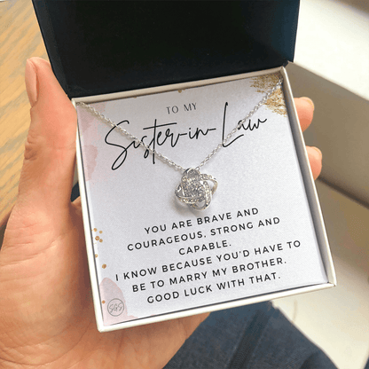 Sister-in-Law Gifts | Husband's Sister, Wife's Sister, Christmas Gift for Sister in Law, Birthday, Wedding, Future Sister Necklace 1103eKA