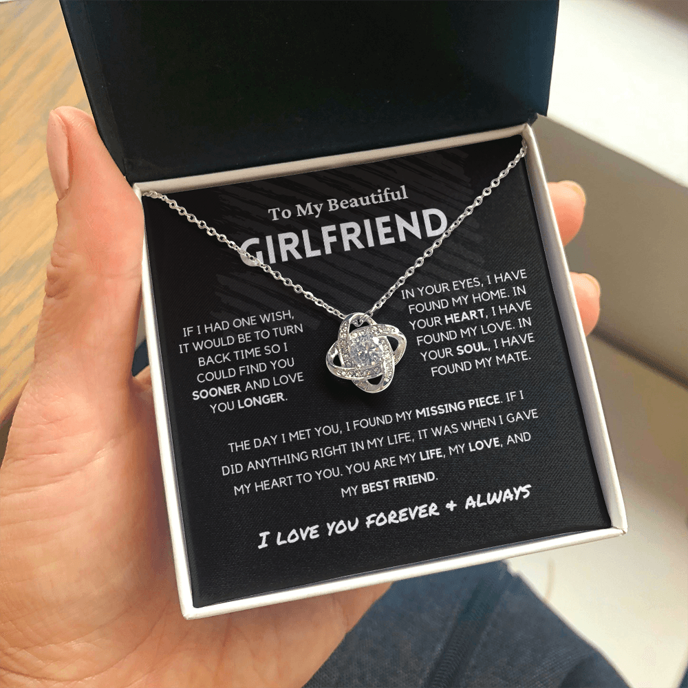 Soulmate - Missing Piece - Eternal Hope Necklace | Romantic Gift for Wife, Fiancé, Girlfriend, Valentine's Day Present 0201dK