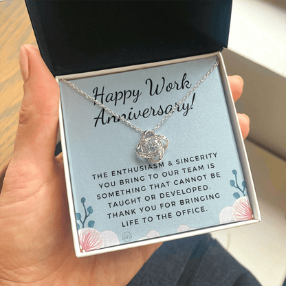 Happy Work Anniv. - Gift from Boss, Hustle, Congrats, Thank You Gift, Employee Appreciation, Job Anniversary, Small Business Gifts, Years of Service, Blue