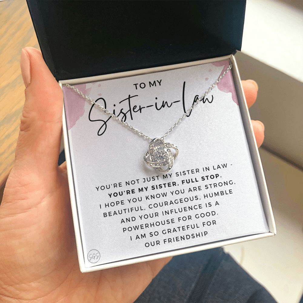 Sister-in-Law Gifts | Husband's Sister, Wife's Sister, Christmas Gift for Sister in Law, Birthday, Wedding, Future Sister Necklace 1103bKA