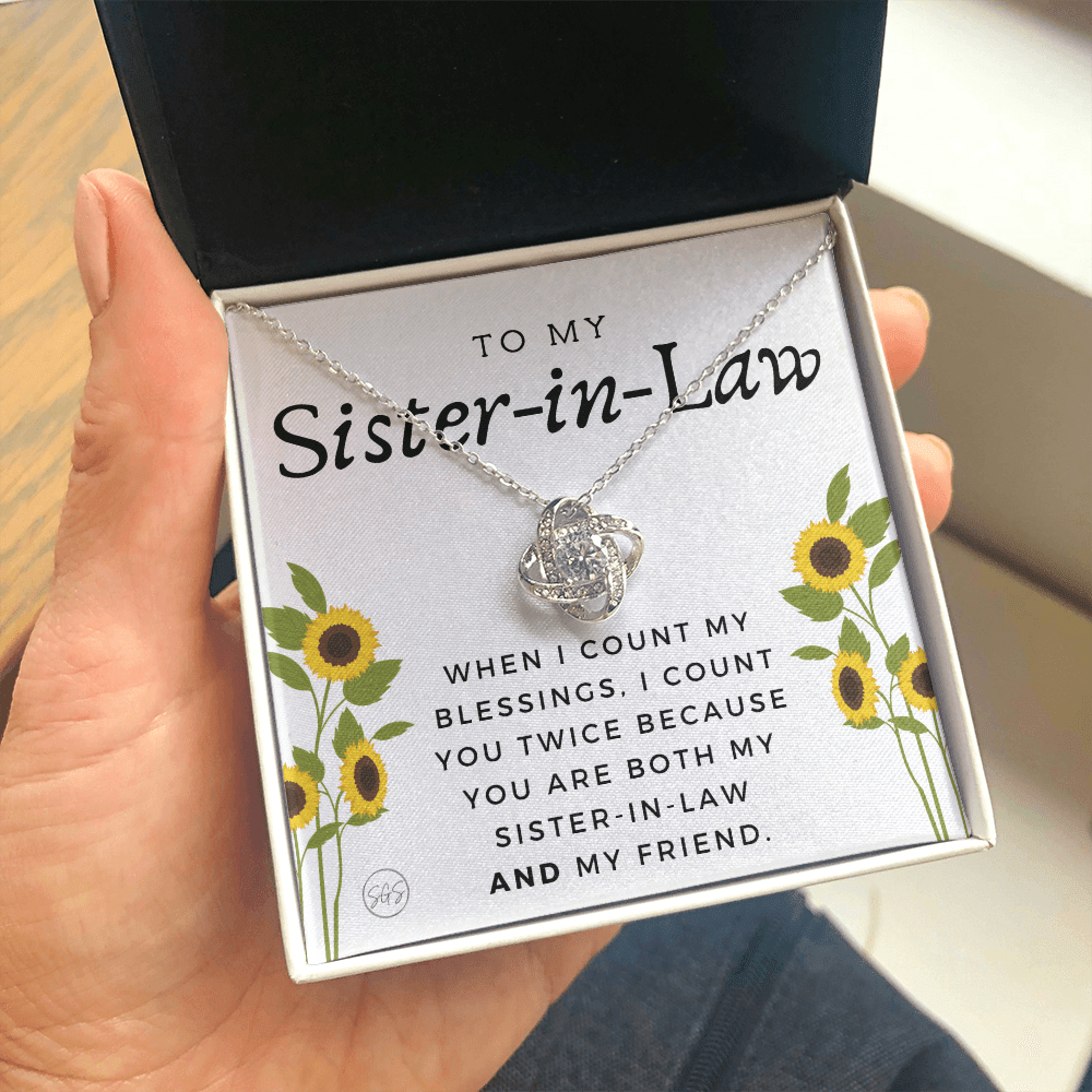 Sister-in-Law Gifts | Husband's Sister, Wife's Sister, Christmas Gift for Sister in Law, Birthday, Wedding, Future Sister Necklace 1103dKA