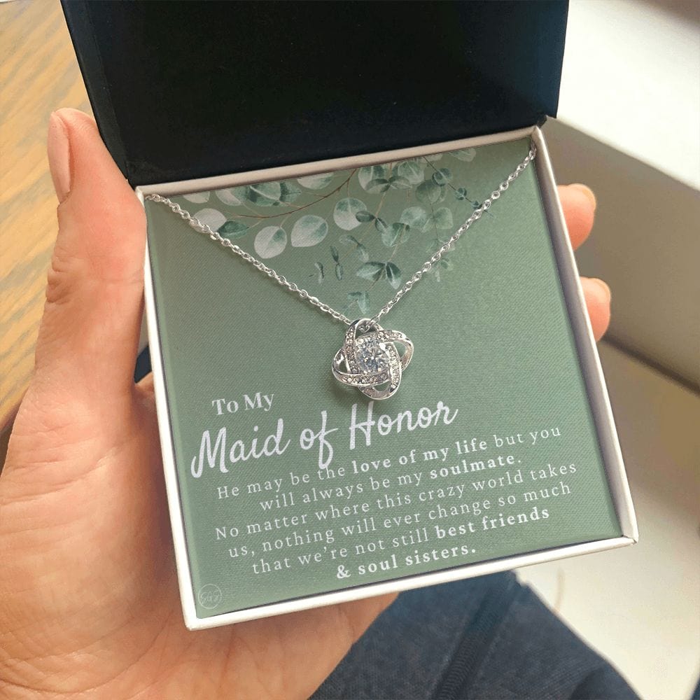 Maid of Honor Gift From Bride | Maid of Honor Necklace, Maid of Honor Proposal, Wedding Party Thank You Gift, Bridal Party Shower Gifts 7