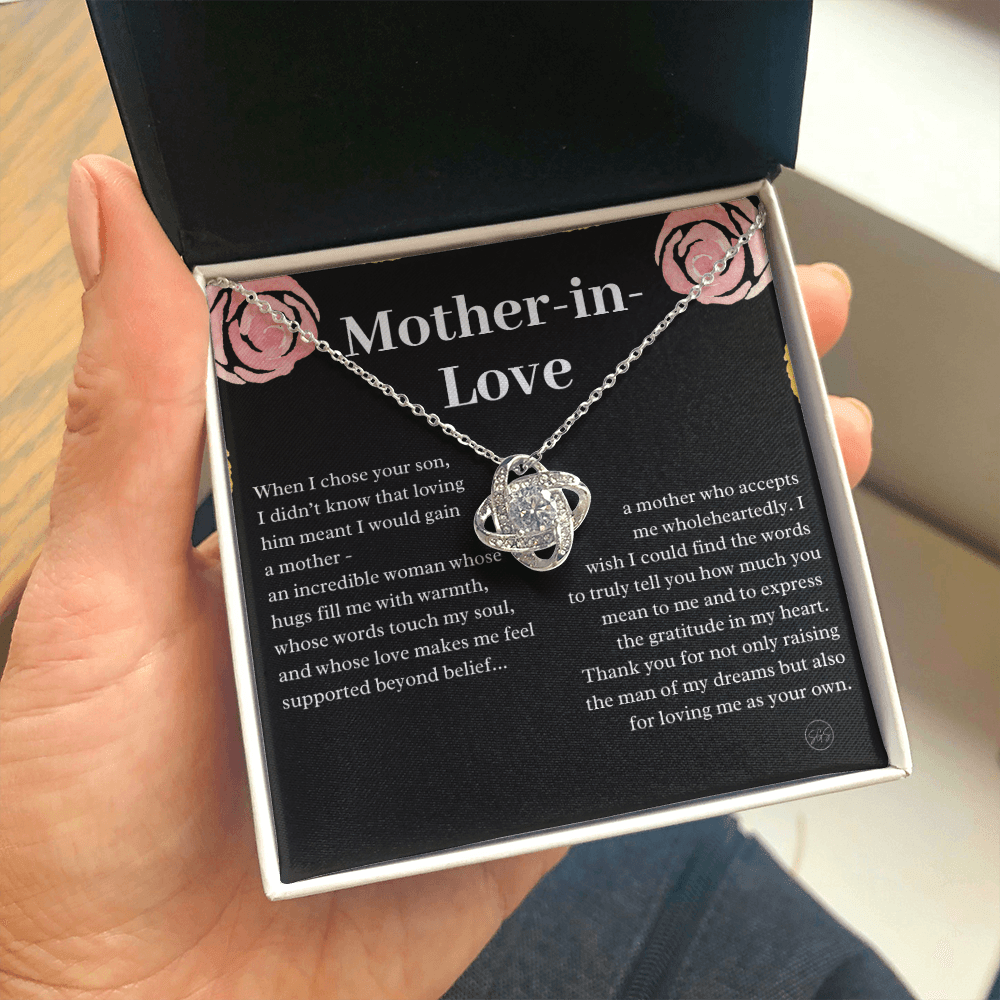 Personalized Knot Necklace for Your Mother-in-law | Mother's Day Gift, From Daughter-in-Law, Mother in Love MIL9k