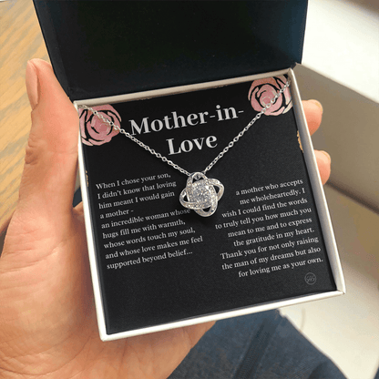 Personalized Knot Necklace for Your Mother-in-law | Mother's Day Gift, From Daughter-in-Law, Mother in Love MIL9k