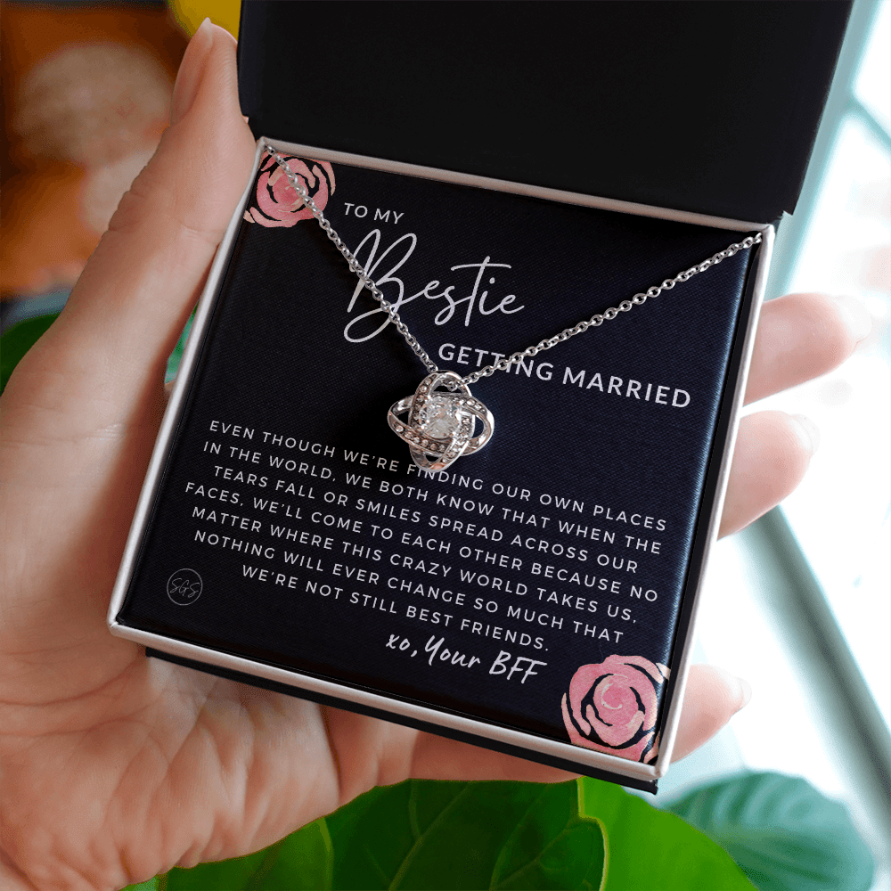 To My Bestie Getting Married | Stuff Gina Says, Wedding, Bridal Shower Gift, Soulmate BFF, Best Friends Quote, Rehearsal Dinner, To Bride, Necklace STILLBF3K
