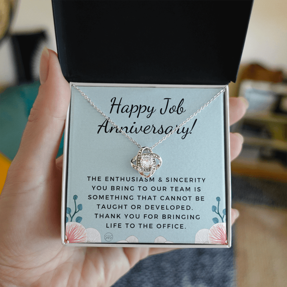 Happy Job Anniver. - Gift from Boss, Hustle, Congrats, Thank You Gift, Employee Appreciation, Work Anniversary, Small Business Gifts, Years of Service, Blue
