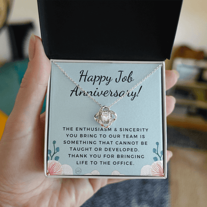 Happy Job Anniver. - Gift from Boss, Hustle, Congrats, Thank You Gift, Employee Appreciation, Work Anniversary, Small Business Gifts, Years of Service, Blue