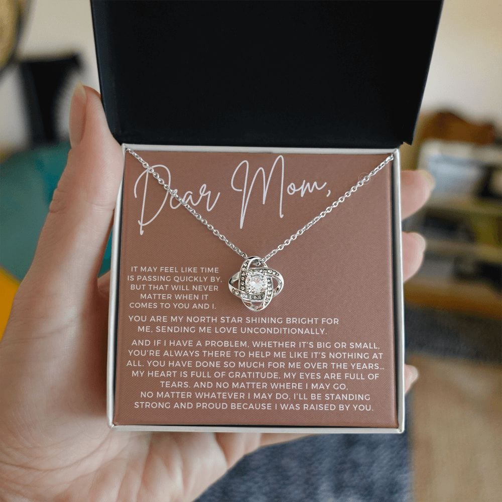 Dear Mom - Handwritten Letter To Mom | Mother's Day Gift, Necklace for Mom from Daughter, Gift for Mom from Son, Personalized for Her, Tan