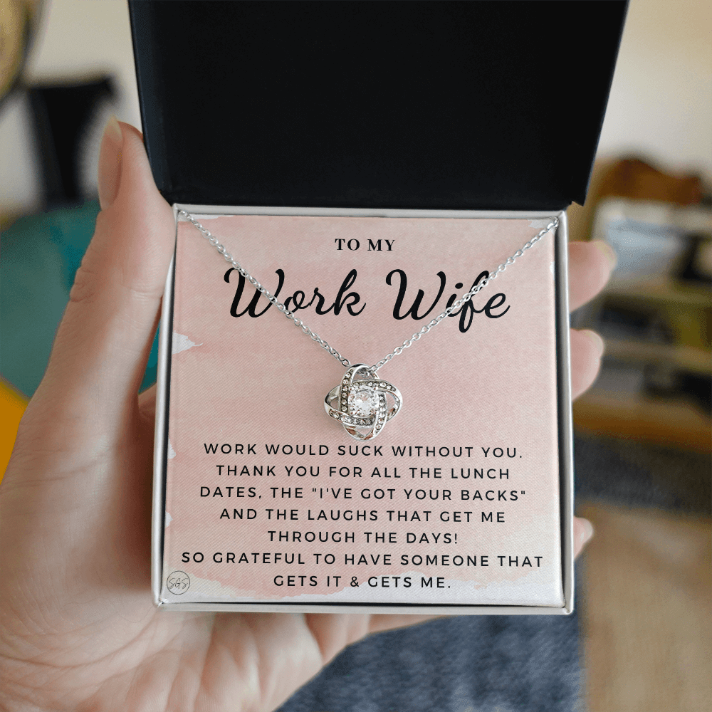 Work Wife Gift | Best Friend at the Office, Christmas, Favorite Co-Worker, Work, Job Anniversary, Employee, Boss, Small Business, Thank You, Bestie Funny 1029wKA