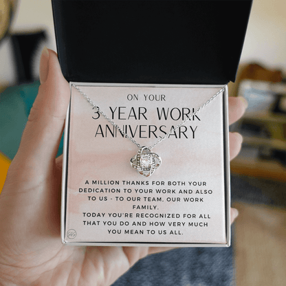 3 Year Work Anniv. Gift - Thank You Gift from Boss, Three Yr Job Anniversary, Employee Appreciation, Co-Worker, Congrats, Years of Service