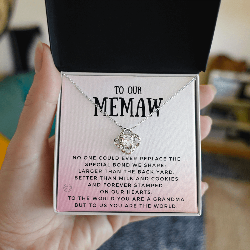 Gift for Memaw | Grandmother Nickname, Grandma, Mother's Day Necklace, Birthday, Get Well, Missing You, Memaw Definition, Christmas, From Family Grandkids  Granddaughter Grandson 1118aK