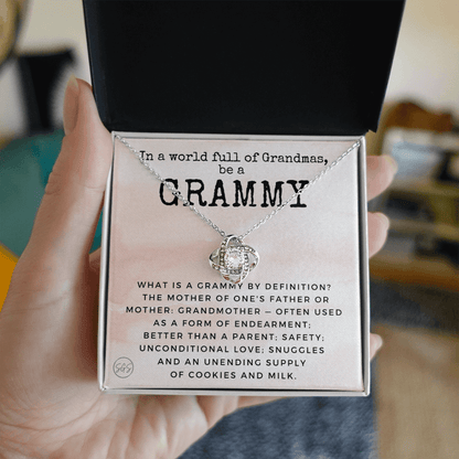 Gift for Grammy | Grandmother Nickname, Grandma, Mother's Day Necklace, Birthday, Get Well, Missing You, Grammy Definition, Christmas, From Family Grandkids  Granddaughter Grandson 1118bK