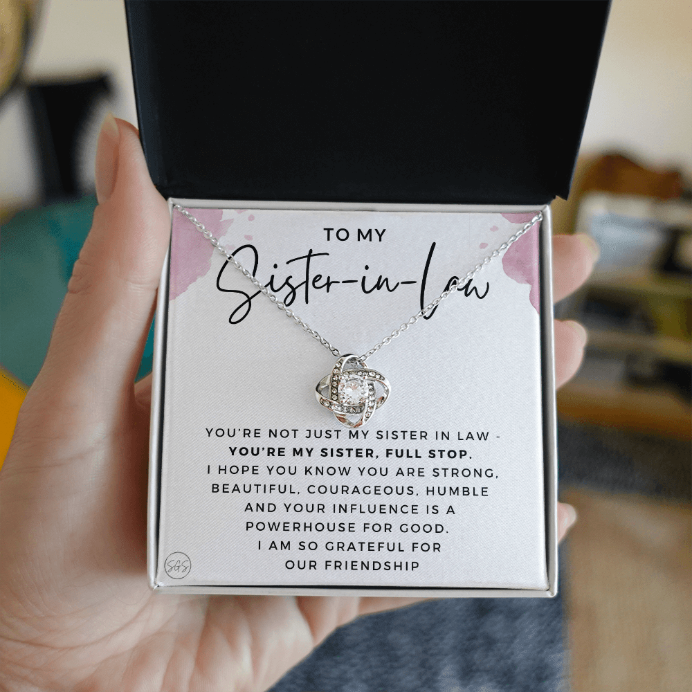 Sister-in-Law Gifts | Husband's Sister, Wife's Sister, Christmas Gift for Sister in Law, Birthday, Wedding, Future Sister Necklace 1103bKA