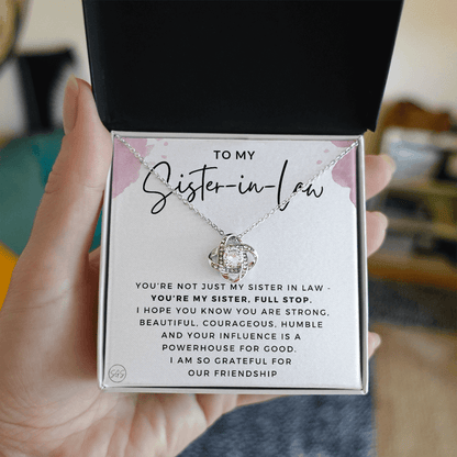 Sister-in-Law Gifts | Husband's Sister, Wife's Sister, Christmas Gift for Sister in Law, Birthday, Wedding, Future Sister Necklace 1103bKA