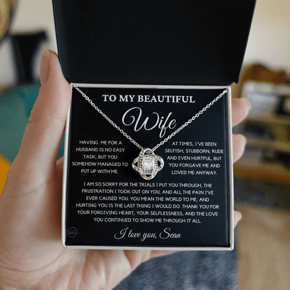custom love knot for lindsay
