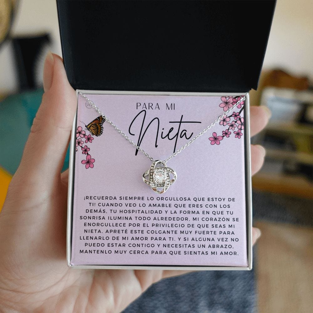 Regalo de Nieta, Granddaughter Gift | En Español, From Grandma, Necklace from Grandparents De Los Abuelos, Birthday, Graduation, Teen Girl 2