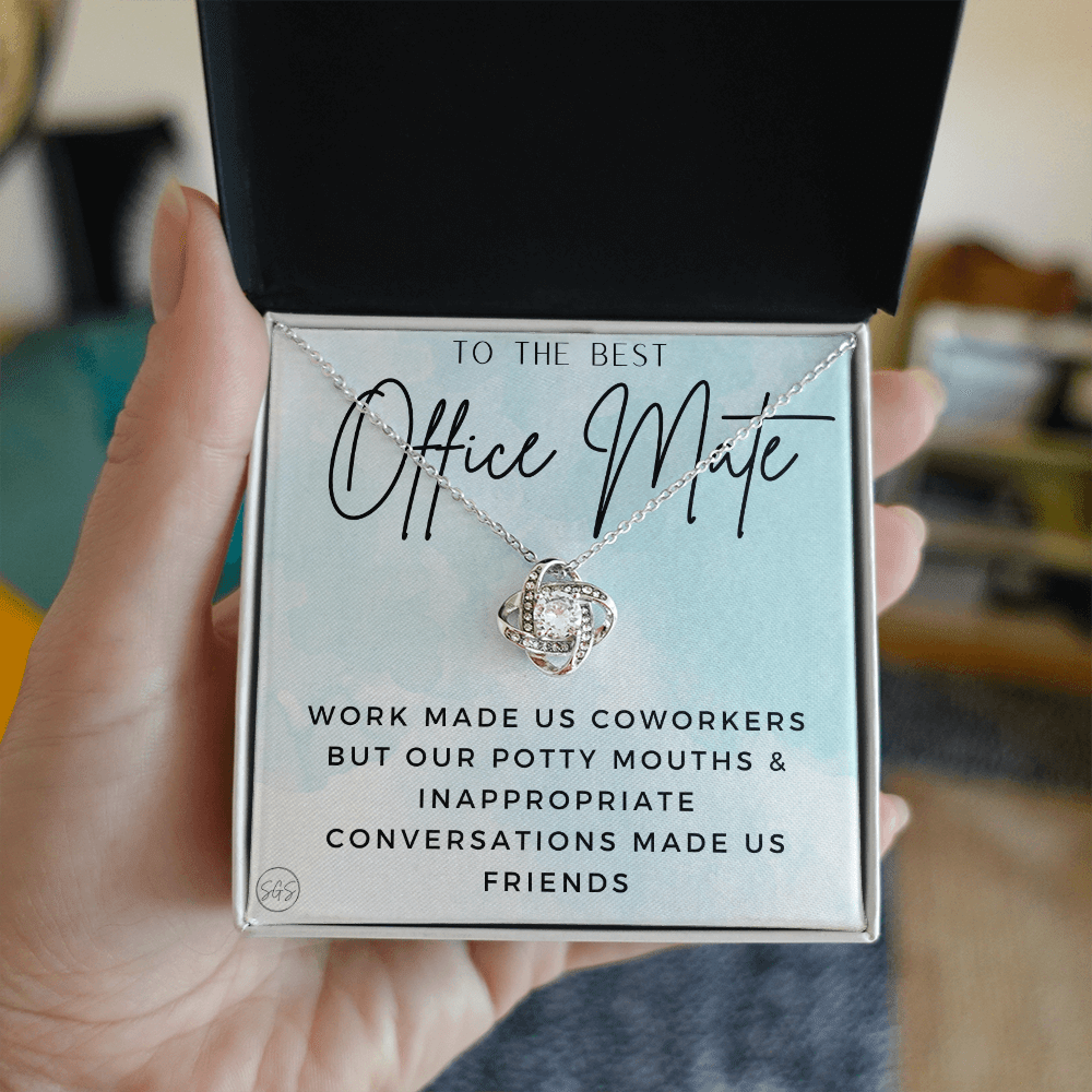 Office Mate Gift | Work Made Us Coworkers but Our Potty Mouths Made Us Friends, Office Bestie, Funny Christmas Gift, Cubicle 1111ombKA