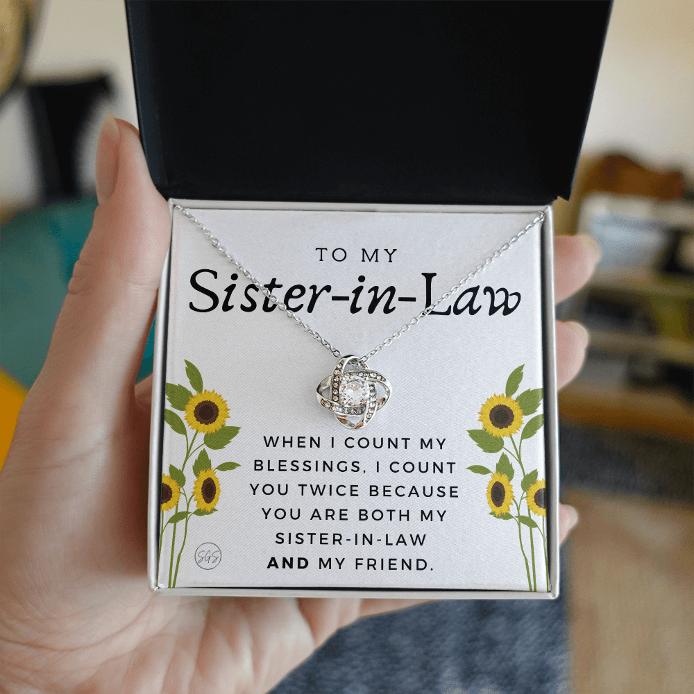 Sister-in-Law Gifts | Husband's Sister, Wife's Sister, Christmas Gift for Sister in Law, Birthday, Wedding, Future Sister Necklace 1103dKA
