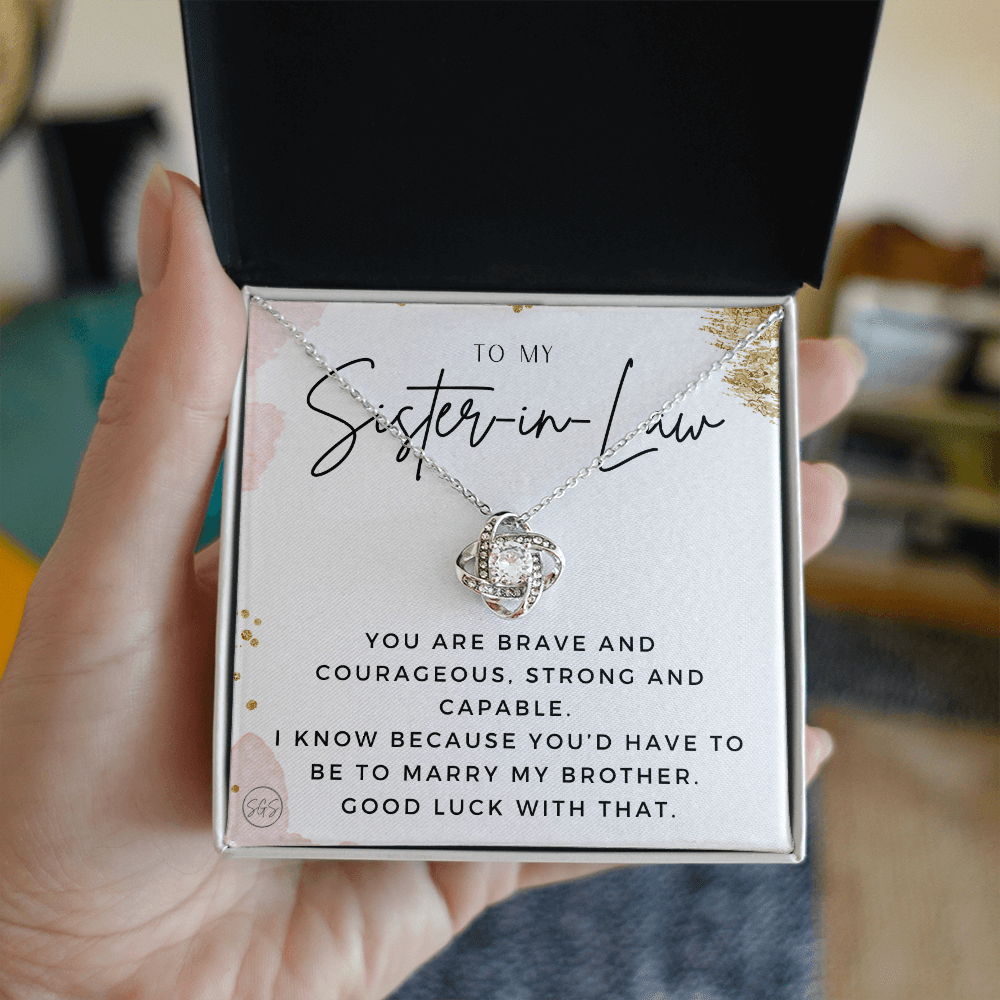Sister-in-Law Gifts | Husband's Sister, Wife's Sister, Christmas Gift for Sister in Law, Birthday, Wedding, Future Sister Necklace 1103eKA