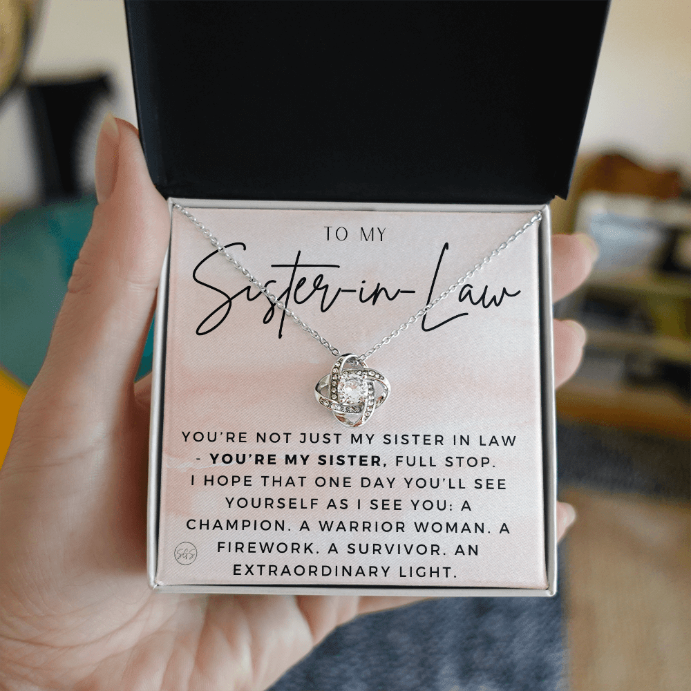 Sister-in-Law Gifts | Husband's Sister, Wife's Sister, Christmas Gift for Sister in Law, Birthday, Wedding, Future Sister Necklace 1103aKA