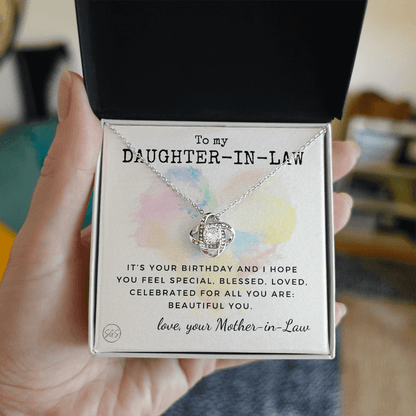 Daughter in Law Gift | Future DIL, Bonus Daughter, From Mother in Law, Father in Law, In Laws, For the Bride, Son's Wife, Fiance 1012DILhb2KA
