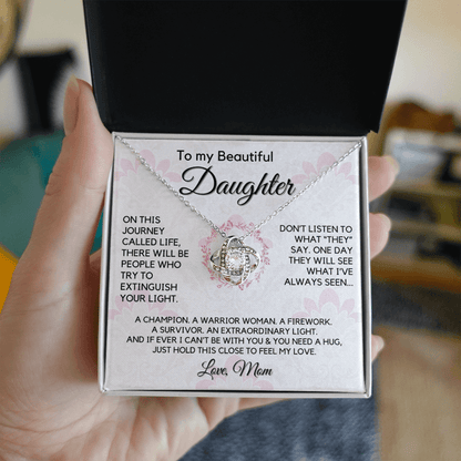 Gift for Daughter From Mom | My Beautiful Girl, Birthday, Graduation, Christmas Present, From Mother, Stepmom, Gift for Teen Girl, Adult Daughter, Adult Baptism, Confirmation, Mother's Day 1118-11K