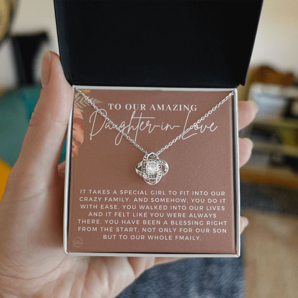 Daughter-in-Law Gift | Daughter in LOVE Necklace Gift, Christmas Gift For Daughter in Law, Birthday Gift, Cute Small Gift for Son's Wife