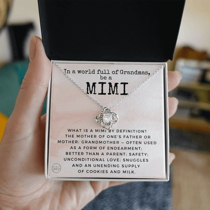Gift for Mimi | Grandmother Nickname, Grandma, Mother's Day Necklace, Birthday, Get Well, Missing You, Mimi Definition, Christmas, From Family Grandkids  Granddaughter Grandson 1118cK