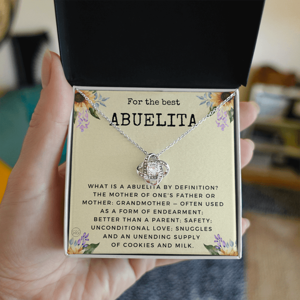 Gift for Abuelita | Grandmother Nickname, Grandma, Mother's Day Necklace, Birthday, Get Well, Missing You, Spanish, Christmas, From Family Grandkids  Granddaughter Grandson 1118dK