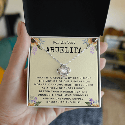 Gift for Abuelita | Grandmother Nickname, Grandma, Mother's Day Necklace, Birthday, Get Well, Missing You, Spanish, Christmas, From Family Grandkids  Granddaughter Grandson 1118dK