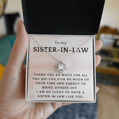 Sister-in-Law Gifts | Husband's Sister, Wife's Sister, Christmas Gift for Sister in Law, Birthday, Wedding, Future Sister Necklace 1103fKA