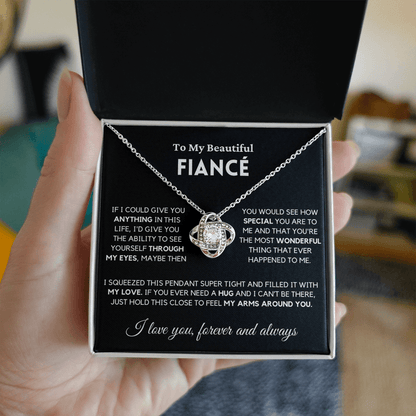 Fiance - Always Here - Necklace | Gift for Fiance, Annviersary Gift, Valentine's Day Present 04e Necklace Love Knot